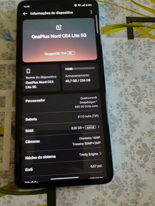Onplus Nord ce4 lite 5g 16ram