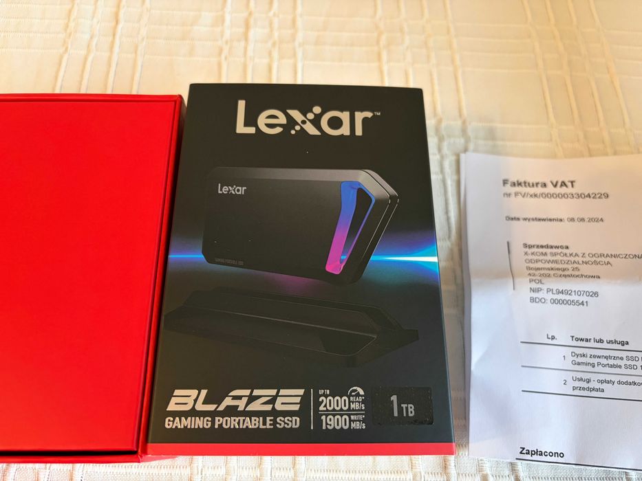 Dysk zewnętrzny Lexar SL660 BLAZE Gaming Portable SSD 1TB - Gwarancja do 2029r