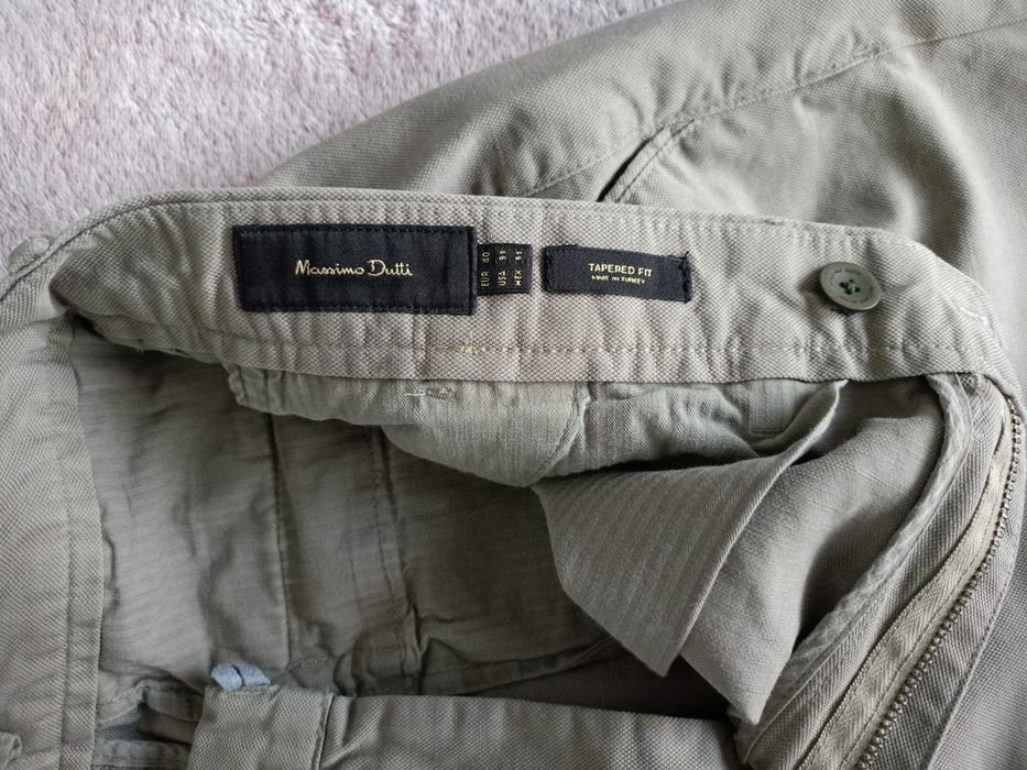 Spodnie męskie Massimo Dutti r. 40 chinosy r. M tapered fit