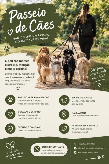 Passeio de cães e domicilios