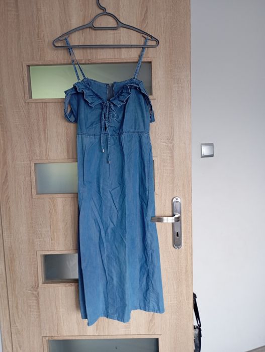 Sukienka jeansowa róż L 40 Ole By Cotion