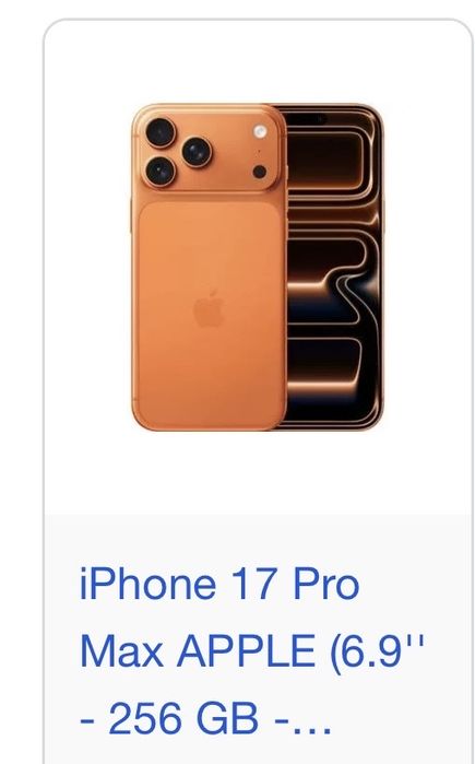17 pro max 256 gb