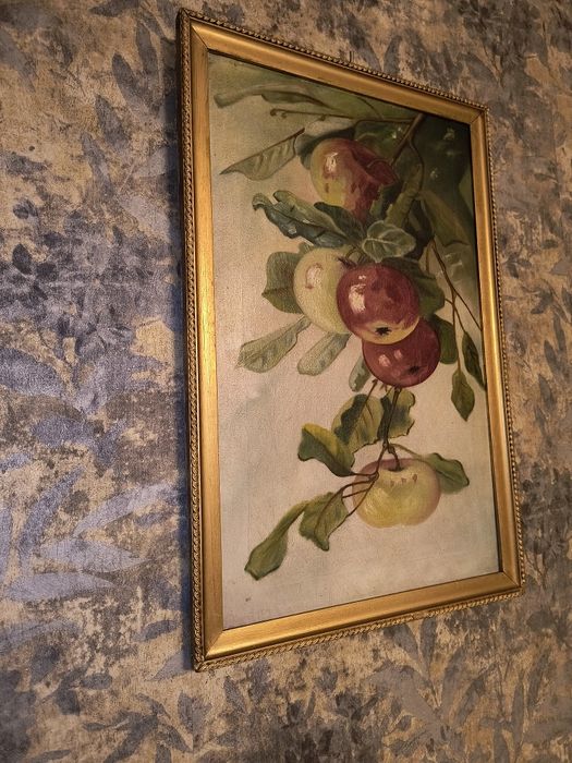 Obraz olejny na płótnie "Jabłka".