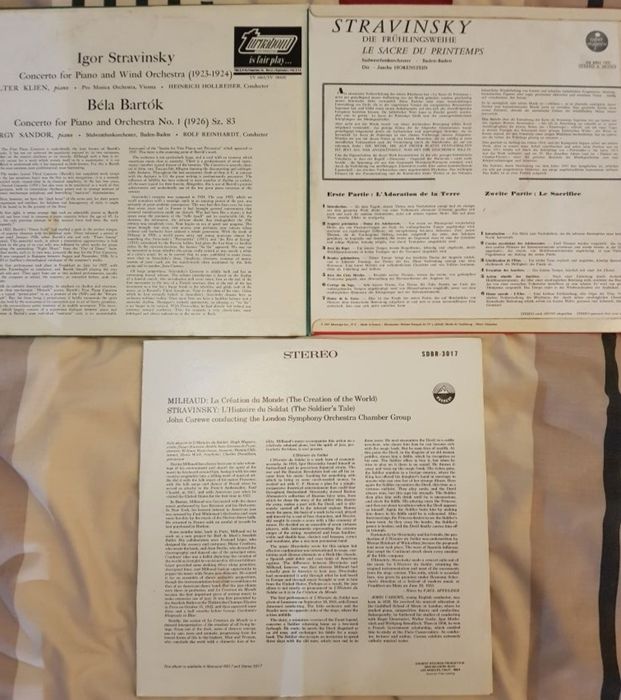 Discos vinil - Strauss, Stravinsky, Exercito Vermelho, entre outros