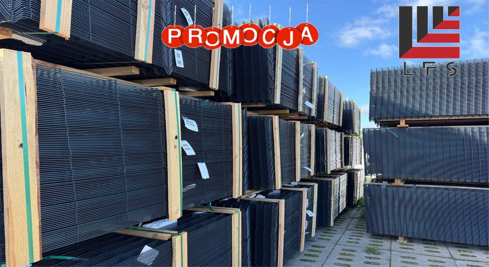 Panele ogrodzeniowe 3D słupki podmurówka- OGRODZENIE -Producent