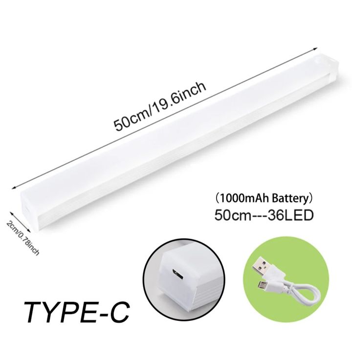 Luz led com sensor de movimento sem fio 50cm425700324415252481