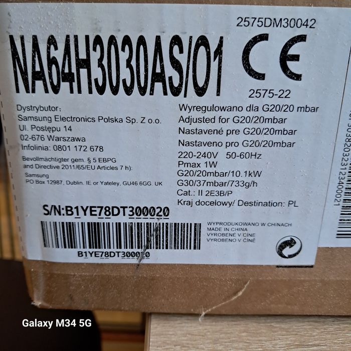 Płyta gazowa Samsung