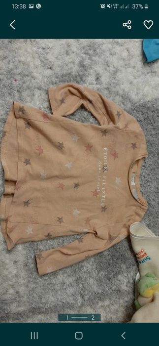 Zara bluzka w gwiazdki 80