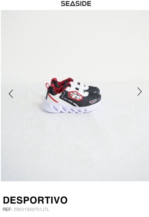 Tenis com luz motivo cars