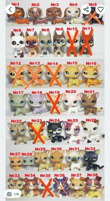 Уценка Littlest Pet Shop LPS ЛПС Пет Шоп Кошка Такса Колли Спаниел Дог