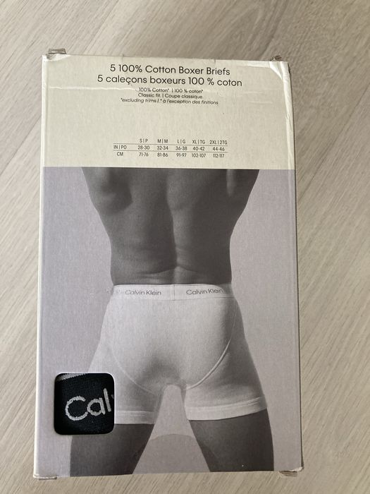 Чоловічі чорні труси боксери Calvin Klein упаковка 5 штук розмір М