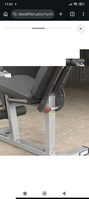 Máquina leg curl/leg extension body solid como nova