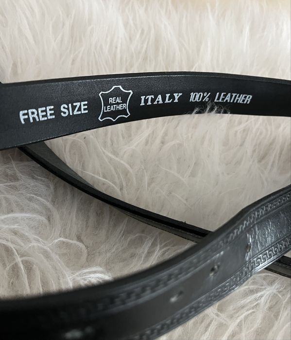 Пояс ремінь Versace кожа