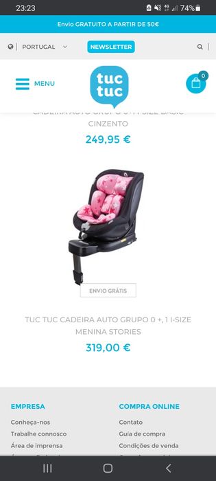 Cadeira auto tuc tuc