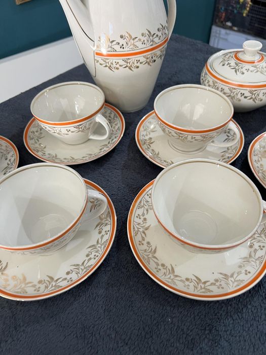 Serwis kawowy Karolina stara porcelana