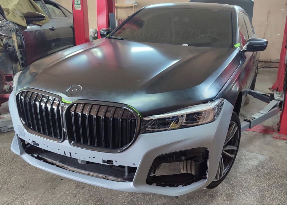 Рестайлинг 2020 BMW 7 G11 G12 LCI Обвес Капот Ноздри Фары Фонари Крыло