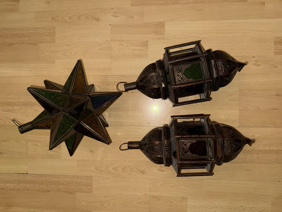 Candeeiros de teto de horigem Marroquina, 3 por €75