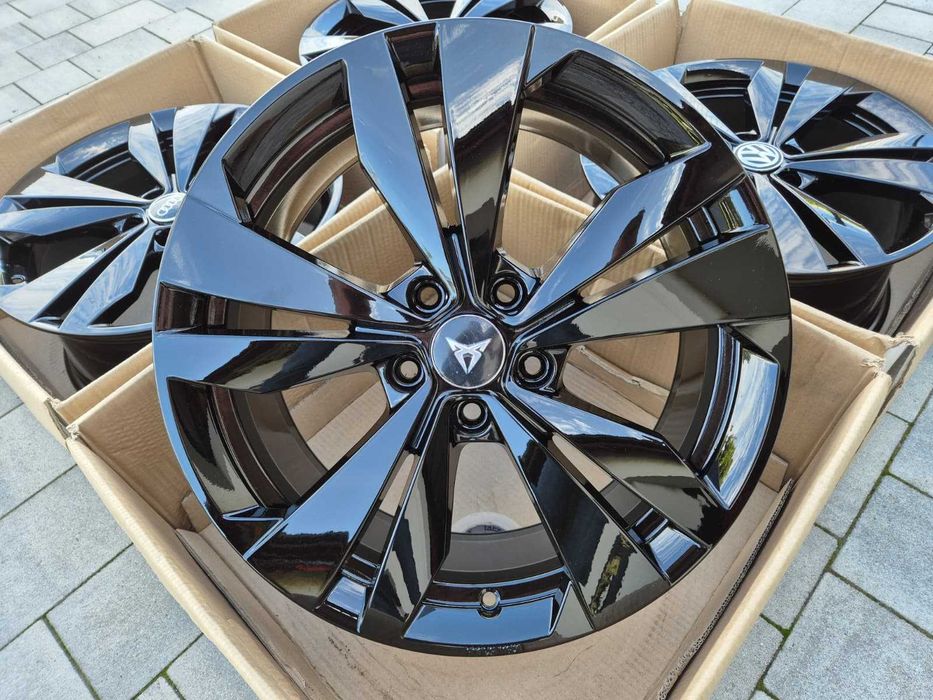 Felgi 18" 5x112 OEM Borbet VW Cupra Audi Skoda Seat Czarne Nowe | #BO18