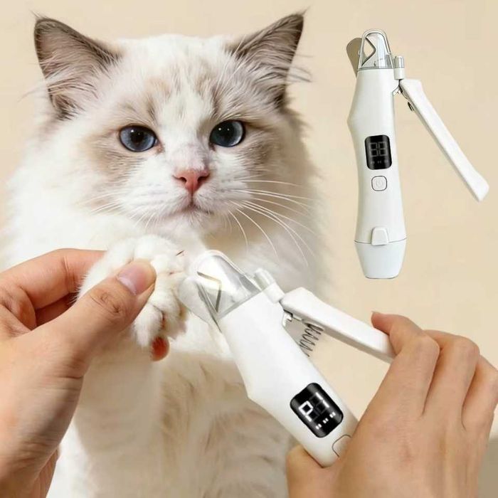 Електрична машинка для підпилювання та стрижки кігтів для кота