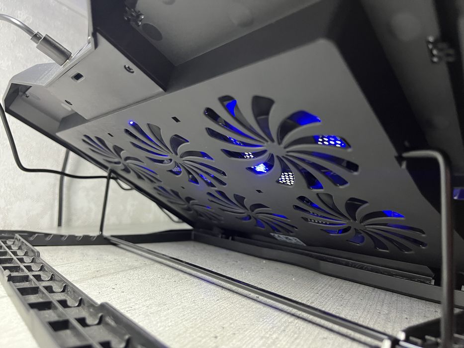 Подставка для ноутбука с охлаждением | 6 вентиляторов | LED подсветка