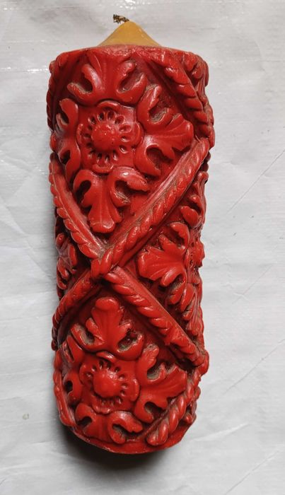 Велика (1кг) декоративна свічка у старовинному стилі