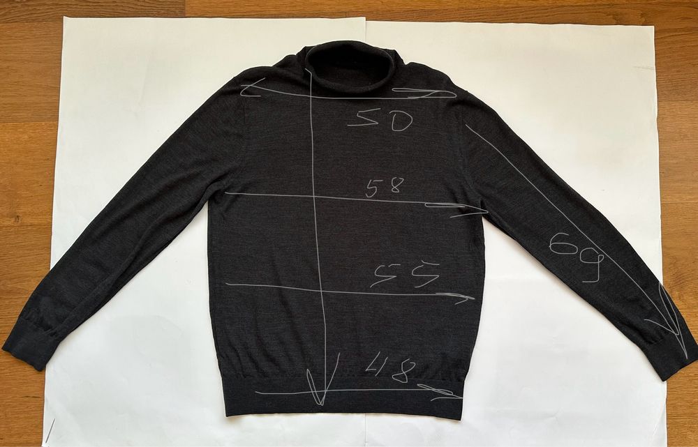 Светр Zegna оригінал XL-XXL гольф з кашеміру