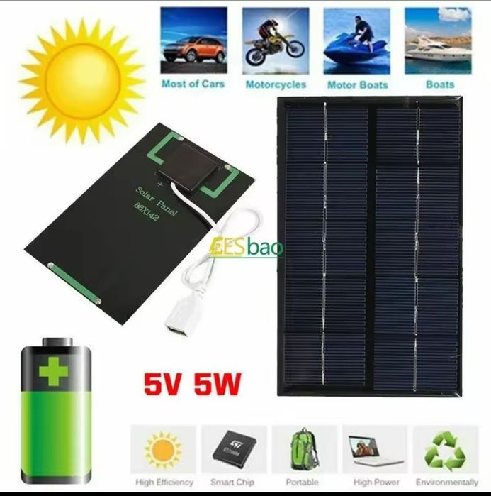 Потужна міні сонячна панель 5 Вт