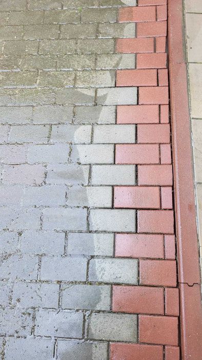 Mycie kostki brukowej, tarasów, podjazdów | 500 bar + gorąca woda