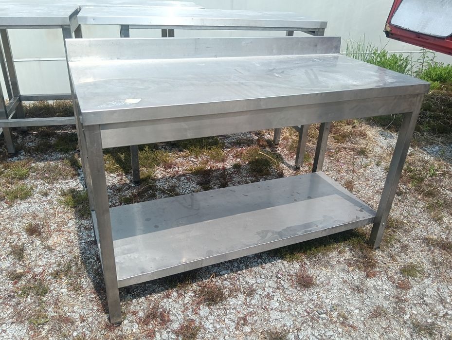 Bancada em inox 1.30 x 60