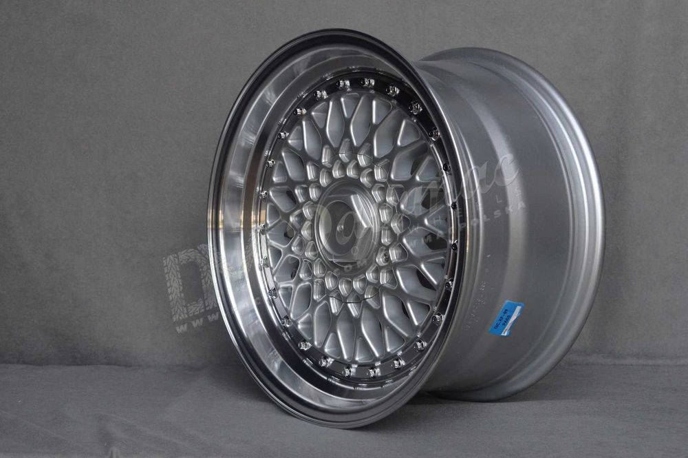 Felgi DARE RS S135 15" 8J ET15 4x100 / 4x108 SL Silver Rivets