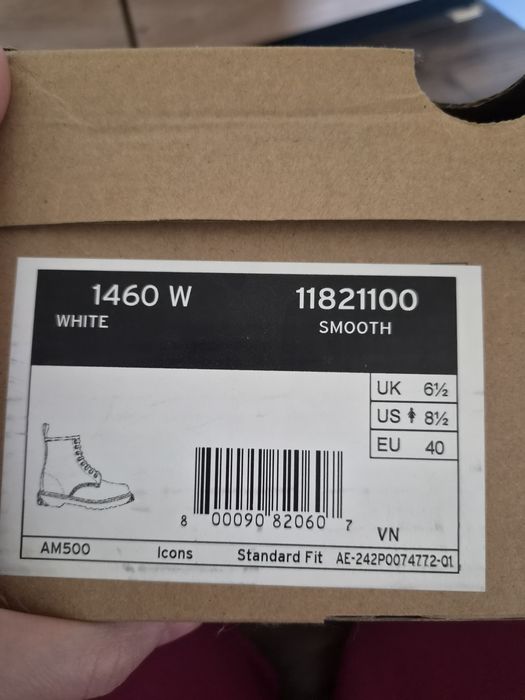 Dr. Martens białe r. 40