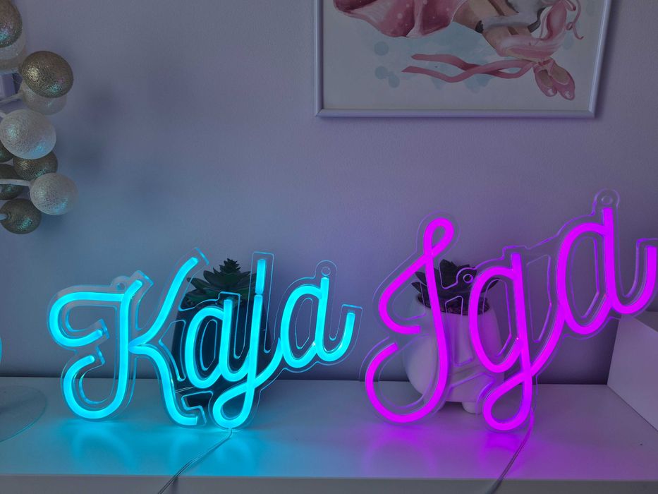 NEONY LED na zamówienie logo napisy wesele eventy