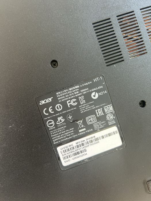 Laptop Acer Aspire V stan dobry/ sprawny