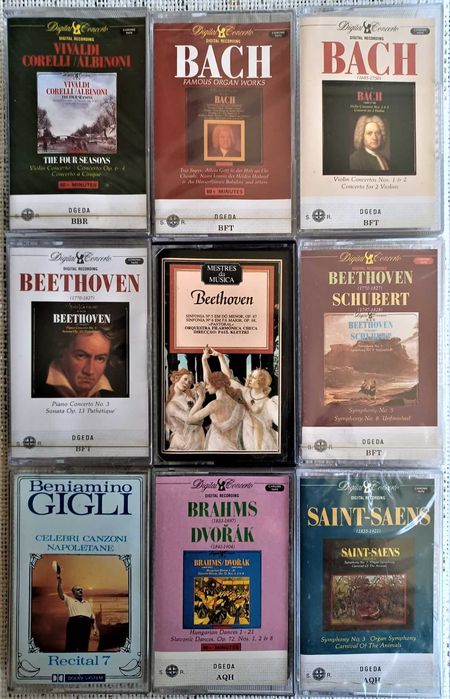 45 Cassetes - 4€ Cada - Grande Coleção Musica Clássica - Raras