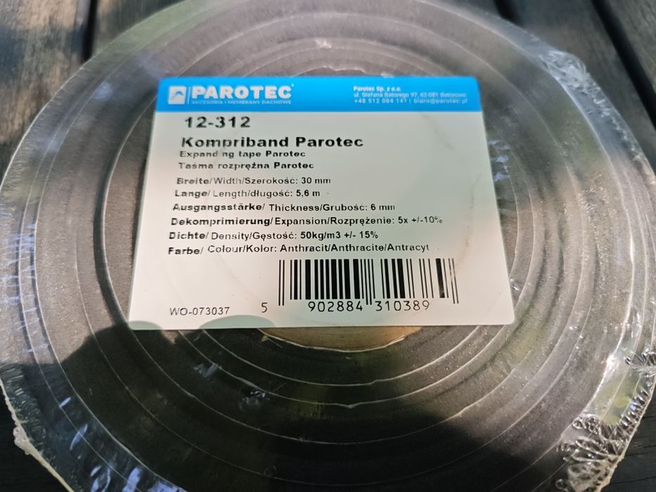Samoprzylepna taśma rozprężna Parotec