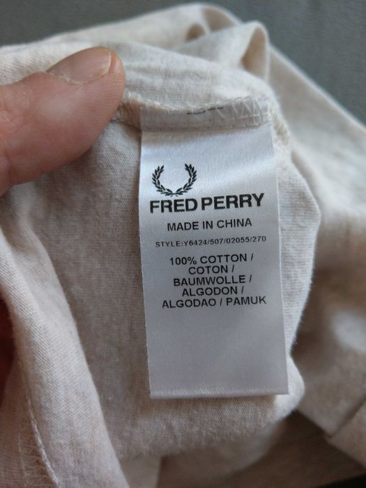 t-shirt mlodziezowy Fred Perry haft logo(unisex)
