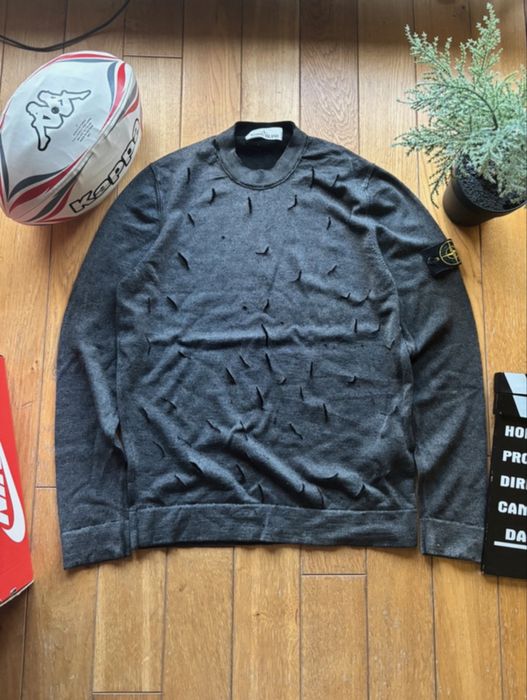 Светр Stone Island Wool Sweater (Оригінал / Certilogo) кастом