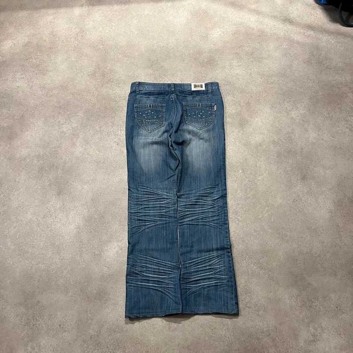 Vintage Spodnie Jeansy Y2K Denim Pants Gwiazdki Retro Coquette 90s