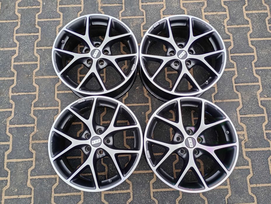 BBS SR Graphite 7,5Jx17H2 5x112 ET35  SR004 + czujniki  IDEALNY STAN
