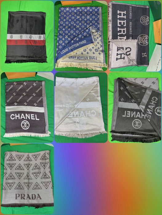 Szal chanel tommy hilfiger prada grubsze nowość unisex