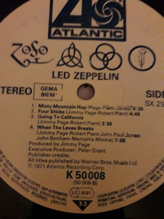 Led Zeppelin - Led Zeppelin IV. z kolekcji własnej.