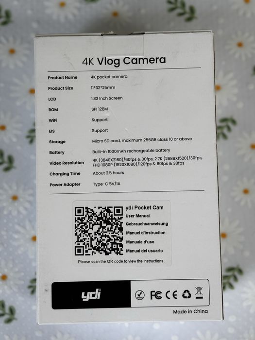 Nowa 4K Vlog Camera