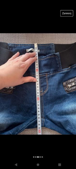 Spodnie jeans w gumkę M