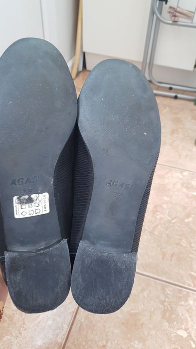 Красивые кожаные черные туфли балетки кожа шкiряні туфлі шкіра чорні