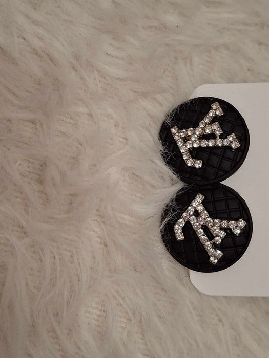 LV wzór kolczyki czane