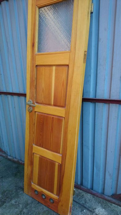 Drzwi łazienkowe 60cm z litego drewna