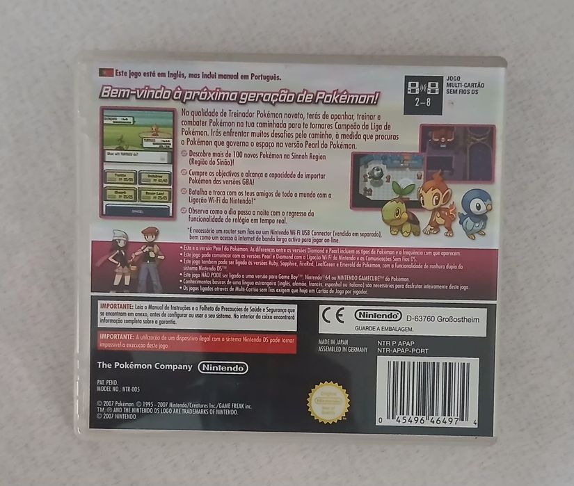 Pokémon Pearl Version Nintendo DS Completo