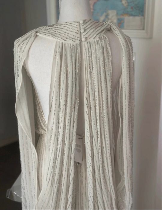 Samantha zdobiona suknia ślubna ASOS rozmiar S _YNJ
