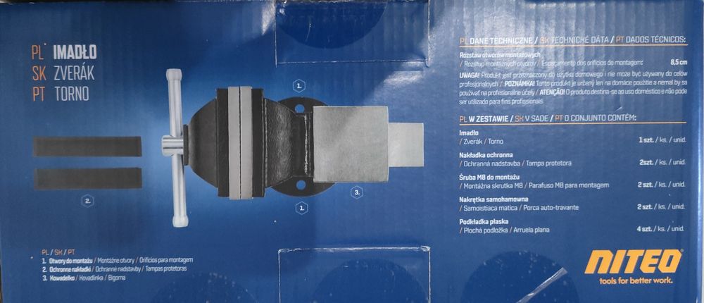 Imadło 100mm niteo nowe