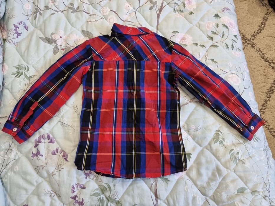Дитяча сорочка в клітинку LEVIS 4-5 років 110 см детская рубашка